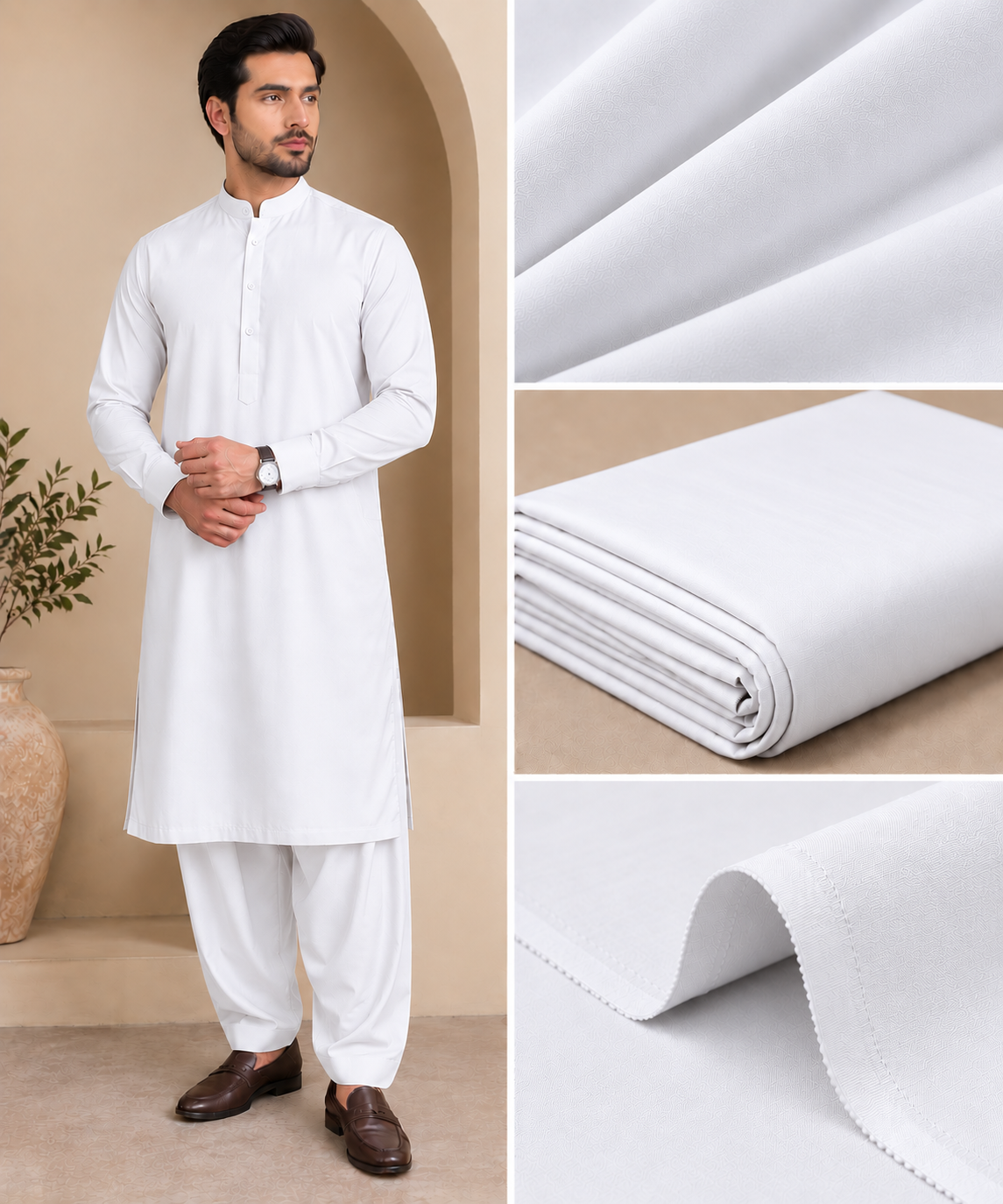 Paramount Suiting – Premium White