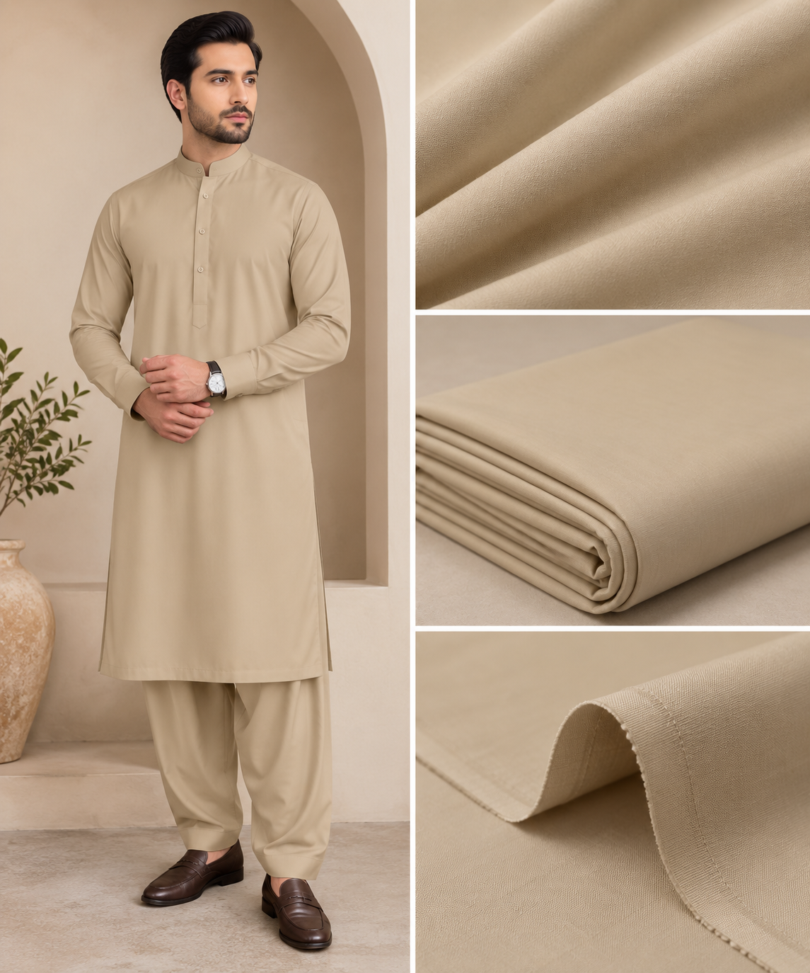 Paramount Suiting – Premium Beige